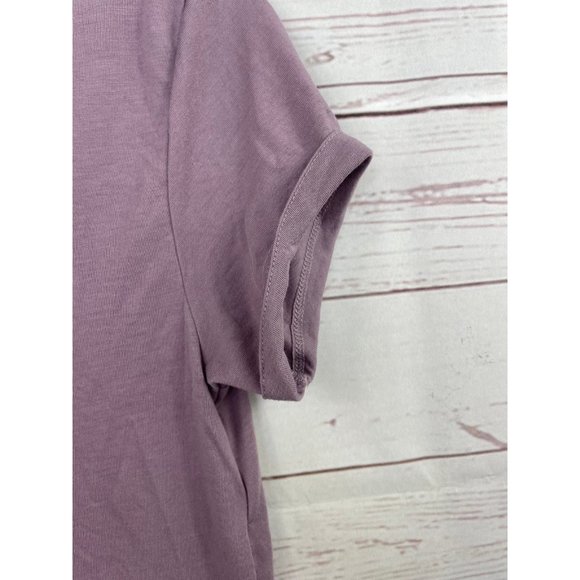 Gymshark Essential Tee Side Tie Purple XS - Picture 4 of 7